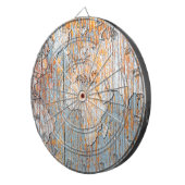 Jeu De Fléchettes Carte en bois artistique du monde (Devant droit)