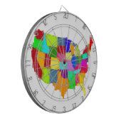 Jeu De Fléchettes Carte - Etats-Unis (Devant gauche)