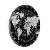 Jeu De Fléchettes cartes du monde ~ couleur personnalisable (Devant gauche)