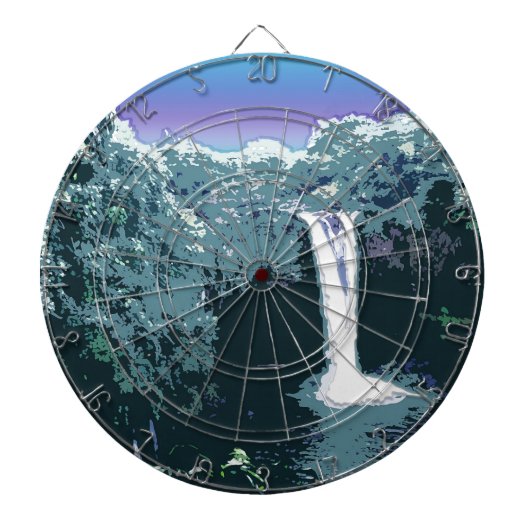 Jeu De Fléchettes Cascade dans l'Art numérique (Devant)