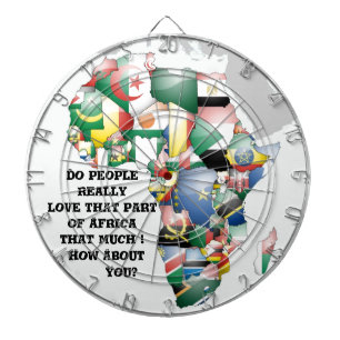 Jeu De Fléchettes Célébration de l'Afrique dans le design des drapea