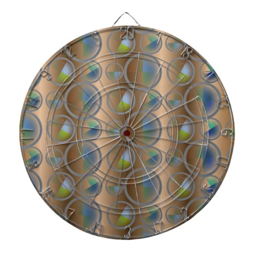 Jeu De Fléchettes Cercles Abstraits (Devant)