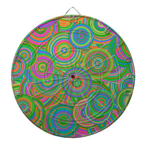 Jeu De Fléchettes cercles rétro