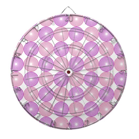 Jeu De Fléchettes Cercles rose et violet motif (Devant)