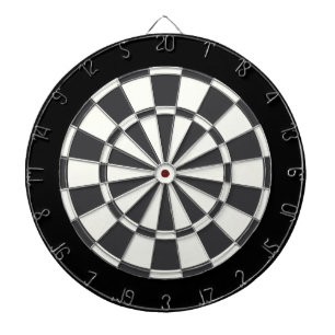 Jeu De Fléchettes Charbon Gris Noir Et Blanc