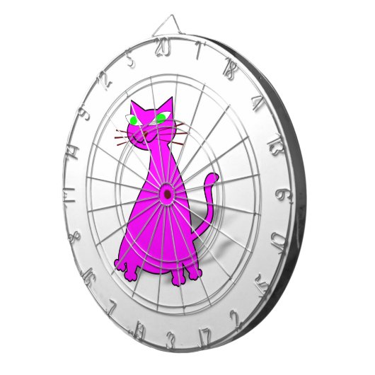 Jeu De Fléchettes Chat gras rose (Devant droit)