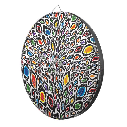 Jeu De Fléchettes Cheetah psychédélique (Devant droit)