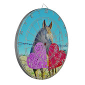 Jeu De Fléchettes Cheval blanc et Brown Valentine Coeurs (Devant gauche)