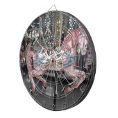 Jeu De Fléchettes Cheval carrousel rose (Devant droit)