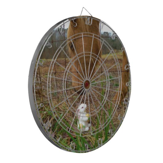 Jeu De Fléchettes cheval et fleur de printemps Bunny (Devant gauche)