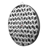 Jeu De Fléchettes Chevron Zebra noir et gris (Devant droit)