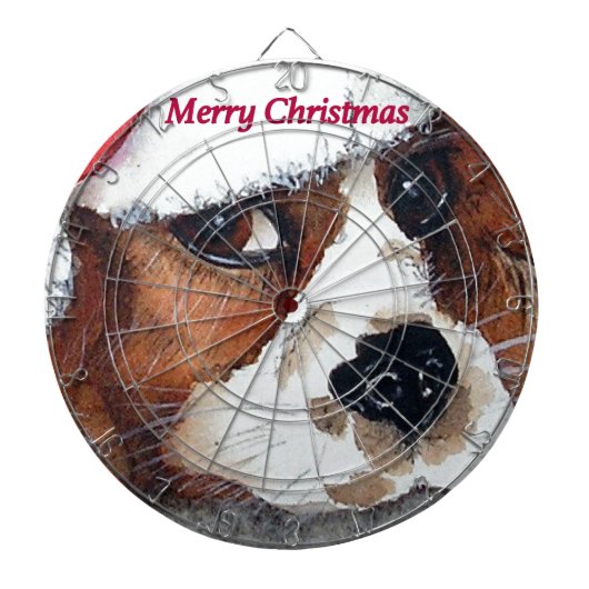 Jeu De Fléchettes Chien de chiot de Noël (Devant)