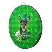 Jeu De Fléchettes Chihuahua Chien Chiot Chiot St. Patrick's Day Clov (Devant droit)