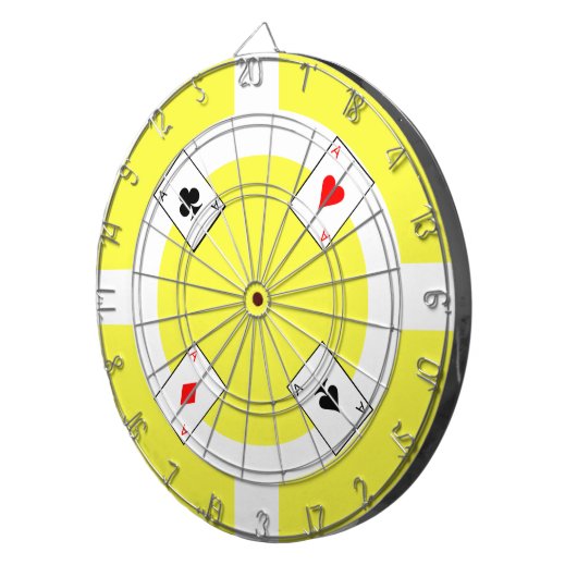 Jeu De Fléchettes Chip de poker - Jaune (Devant droit)