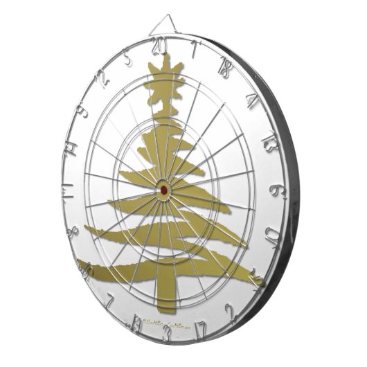 Jeu De Fléchettes Christmas Tree Stencil (Devant droit)