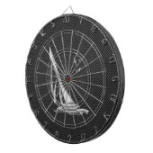 Jeu De Fléchettes Chromes Like Sailboat on Carbon Fiber (Devant droit)