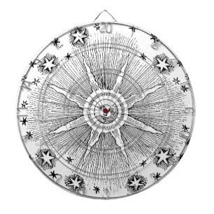 Jeu De Fléchettes Ciel Nocturne Antique Étoiles Solaires Zodiaque Mé