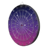 Jeu De Fléchettes Ciel nocturne étoilé violet foncé (Devant droit)