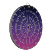 Jeu De Fléchettes Ciel nocturne étoilé violet foncé (Devant gauche)