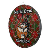 Jeu De Fléchettes Clan écossais Cameron Tartan Darboard (Devant droit)