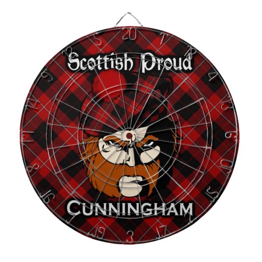 Jeu De Fléchettes Clan écossais Cunningham Tartan Darboard (Devant)
