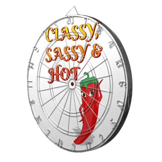 Jeu De Fléchettes Classé Sassy Et Hot Pepper Diva (Devant droit)