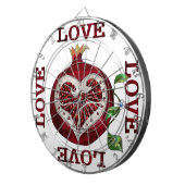 Jeu De Fléchettes Cœur de Grenade AMOUR Saint-Valentin (Devant droit)