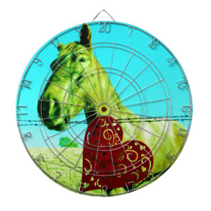 Jeu De Fléchettes Cœur Rouge et Cheval