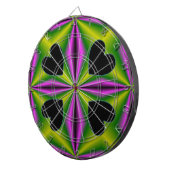 Jeu De Fléchettes Coeur sur arc-en-ciel vert violet (Devant droit)