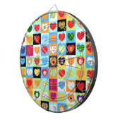 Jeu De Fléchettes Coeurs colorés (Devant droit)