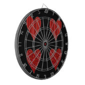 Jeu De Fléchettes Coeurs rouges décoratifs (Devant gauche)