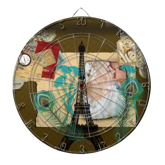 Jeu De Fléchettes Collage photo Vintage personnalisé (Devant)