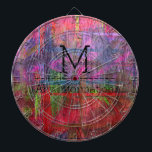 Jeu De Fléchettes Coloré Grains de bois Monogramme de texture #2<br><div class="desc">Monogramme de texture de grain de bois coloré. Supprimer ou modifier les informations avant l'achat. Le design est disponible sur d'autres produits.</div>