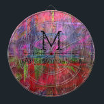 Jeu De Fléchettes Coloré Grains de bois Monogramme de texture #2<br><div class="desc">Monogramme de texture de grain de bois coloré. Supprimer ou modifier les informations avant l'achat. Le design est disponible sur d'autres produits.</div>