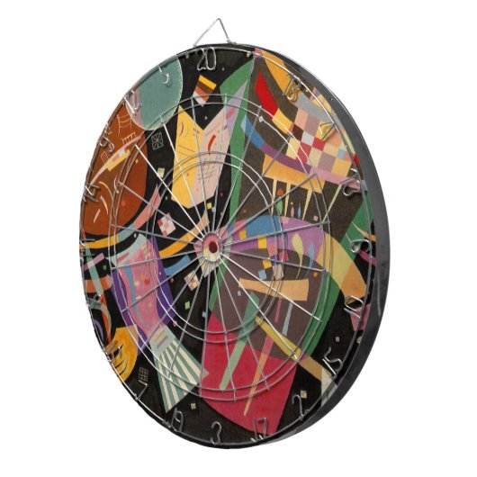Jeu De Fléchettes Composition Kandinsky X Oeuvre Abstraite (Devant droit)