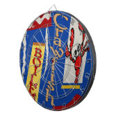 Jeu De Fléchettes Conception abstraite de l'écrevisse bouillie (Devant droit)