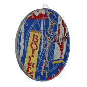 Jeu De Fléchettes Conception abstraite de l'écrevisse bouillie (Devant gauche)