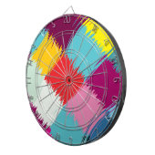 Jeu De Fléchettes Conception d'abrégé sur courses de peinture (Devant droit)