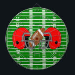 Jeu De Fléchettes Conception de football américain<br><div class="desc">Un design de football américain Dartboard qui peut être customisé avec n'importe quel texte de votre choix. Si vous avez besoin d'aide pour vous customiser,  contactez-nous via le lien de cette page. Tableau de bord de conception de football américain</div>