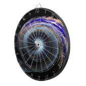 Jeu De Fléchettes Conception de vague bleue Abstraite (Devant droit)