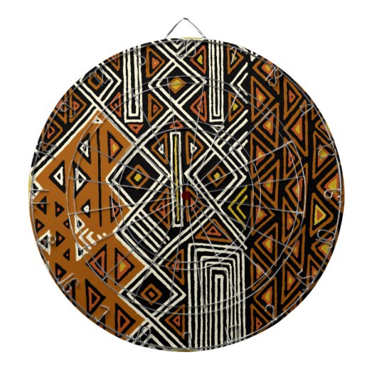 Jeu De Fléchettes Conception Tribale Africaine Kuba (Devant)