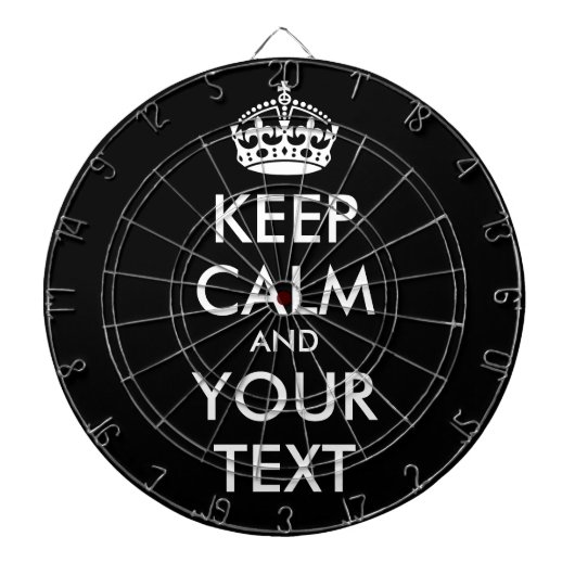Jeu De Fléchettes CONSERVEZ CALME et VOTRE TEXTE - Modifier l'arrièr (Devant)