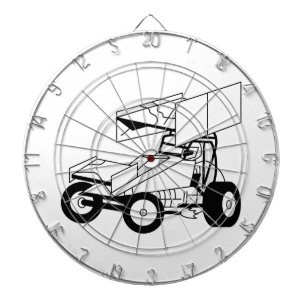 Jeu De Fléchettes Contour de voiture de sprint