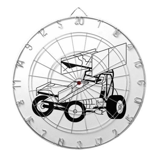 Jeu De Fléchettes Contour de voiture de sprint (Devant)