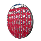 Jeu De Fléchettes Corée du Sud Polka Dot Drapeau Design d'art : une (Devant droit)