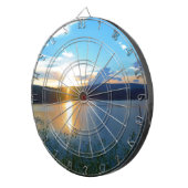 Jeu De Fléchettes Coucher de soleil bleu sur le lac (Devant droit)