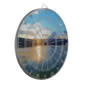 Jeu De Fléchettes Coucher de soleil bleu sur le lac (Devant gauche)