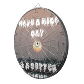 Jeu De Fléchettes Coucher de soleil d'or avec Bonne Journée/Soirée (Devant droit)