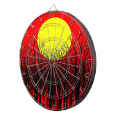 Jeu De Fléchettes Coucher de soleil rouge (Devant droit)