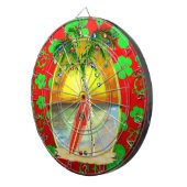 Jeu De Fléchettes Coucher du soleil de plage de Noël (Devant droit)